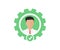Work Productivity Human skills, ability, job, icon. Glyph icon, check. Human resource. Businessman sign symbol icon.