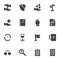 Work productivity vector icons set