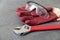 For work safety- it is necessary to work with gloves- protective glasses- a wrench on a floor- thick plastic gloves and protection