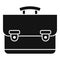 Work suitcase icon simple vector. Business bag