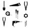 Work tool. Icon set