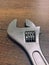 Work tools, adjustable hand wrench, Tool to loosen nuts. Wrench