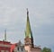 Work on the tower of the church of St. Nicholas, Nowa Ruda