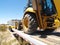 Work Truck Hauling Steam Shovel - Horizontal