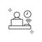 Workaholic, businessman, addictions icon. Simple line, outline vector elements of addictive human for ui and ux, website or mobile