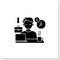 Workaholic glyph icon