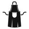 Worker apron icon, simple style