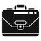 Worker briefcase icon simple vector. Work bag