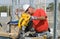 Worker Changing Saw Blade