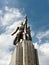 Worker and a collective farmer soviet memorial at VDNKH Moscow