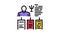 worker different traits color icon animation