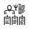 worker different traits line icon vector illustration