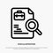 Worker, Document, Search, Jobs Line Icon Vector
