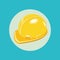 Worker hard hat flat design