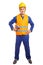 Worker with hardhat and safety vest