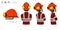 worker with helmet and earmuffs no use on white background