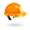 Worker helmet isolated