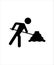 Worker icon,man with work flat icon,construction labor icon.