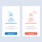 Worker, Industry, Construction, Constructor, Labour, Labor  Blue and Red Download and Buy Now web Widget Card Template