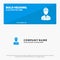 Worker, Industry, Construction, Constructor, Labour, Labor SOlid Icon Website Banner and Business Logo Template