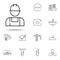 worker, master icon. construction icons universal set for web and mobile