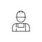 worker, master icon. Element of construction for mobile concept and web apps illustration. Thin line icon for website design and