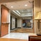 A worker moving supplies near the elevators at the Piedmont Hospital in Atlanta, GA