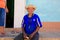 Worker Rests Outside His House, Cuba