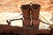 Worker\'s Boots and Hammer