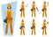Worker in special clothes. Vector flat illustration.