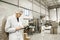 Worker In warehouse for food packaging