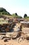 Workers in the Archaeological Parc of Populonia, Italy