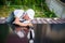 Workers building solar panel system on roof of house. Men installing photovoltaic solar module