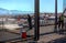 Workers Clear Ice From a Raised Deck for Concrete Pour