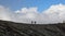 Workers at crater Ijen Volcano