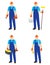 Workers icons vector set