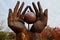 The Workers Movement Memorial Communist Statues at Memento Park Budapest Hungary