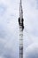 Workers repairing communication tower