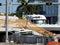 Workers search the rubble of the Florida Bridge collapse.