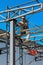 Workers welding steel structures