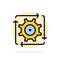 Workflow, Automation, Development, Flow, Operation Abstract Circle Background Flat color Icon