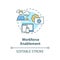 Workforce enablement concept icon