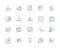 Workforce management line icons collection. Scheduling, Productivity, Compliance, Optimization, Efficiency, Staffing