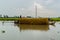 Working barge with hay