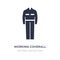working coverall icon on white background. Simple element illustration from Fashion concept