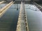 Working effluent channel in a waste water treatment plant