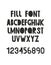Working font