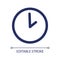Working hours linear ui icon