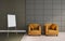 Working and living room / 3D Render Image Luxury vintage