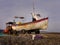 Working Lobster Boat and Tractor